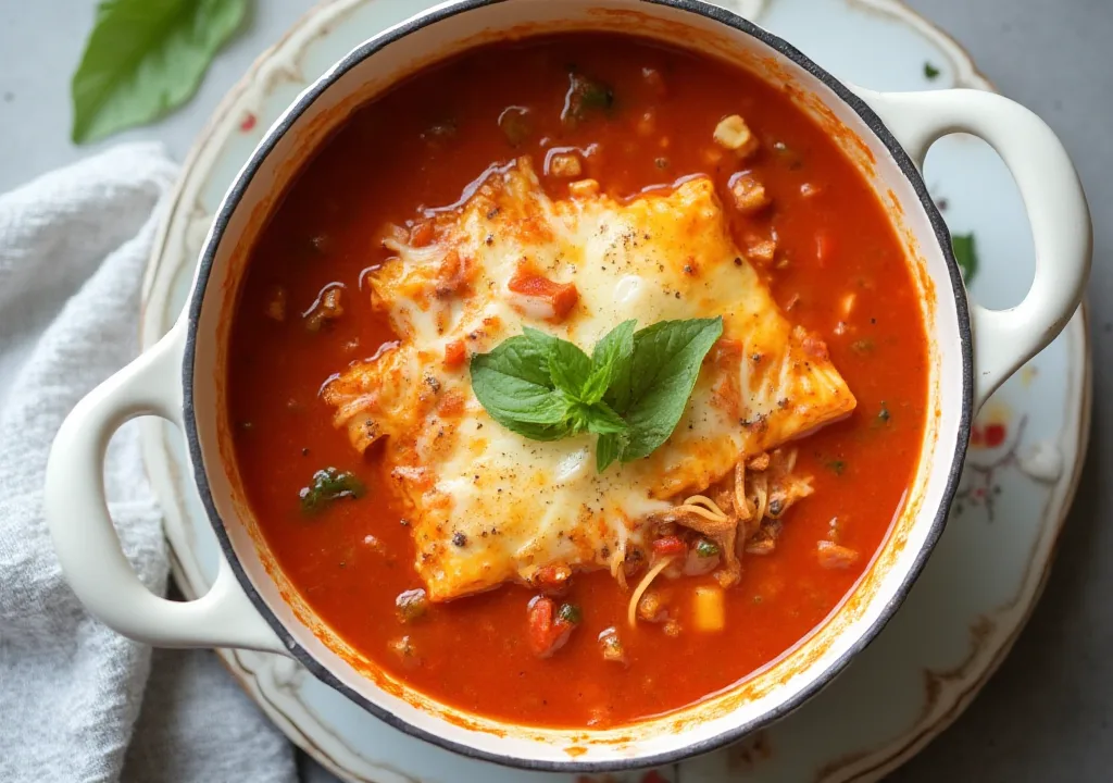 Lasagna Soup Easy One-Pot Recipe