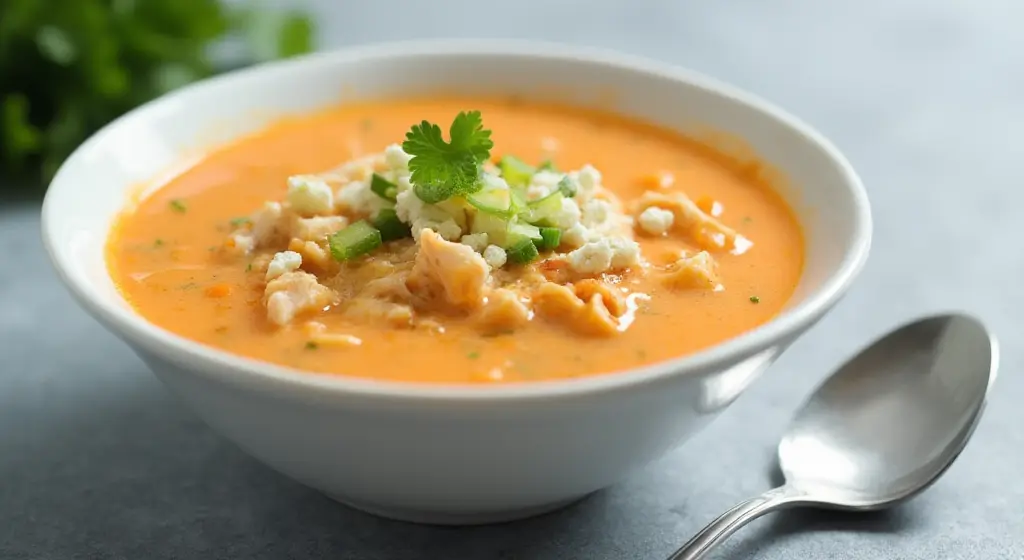 Fall Soup Sensation: Spicy Buffalo Blue Cheese Chicken Soup