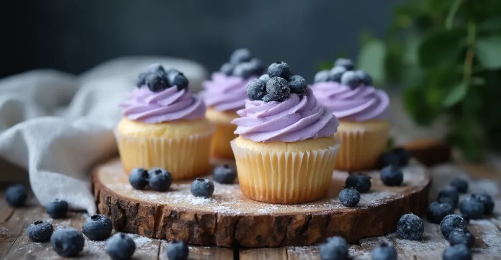 Blueberry Lime Cheesecake Cupcakes